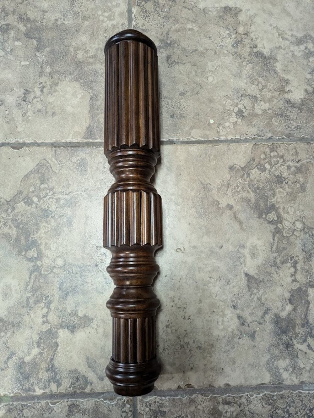 Round Bed Post Solid Walnut Stain Wood Posts/Pillars/Columns Salvage Craft